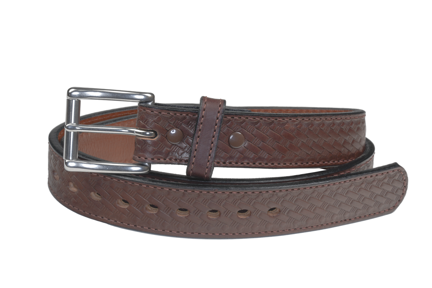 1 1/2" Embossed Steel Core Gun Belt