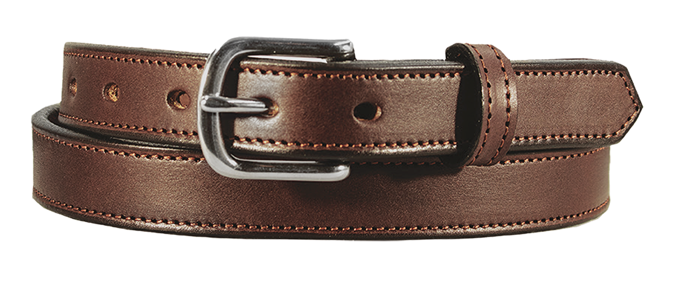 1" Stitched Harness Leather Belt - YourTack