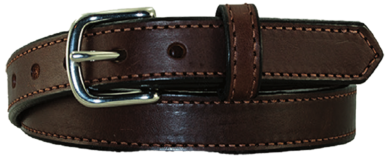 1" Stitched Harness Leather Belt - YourTack