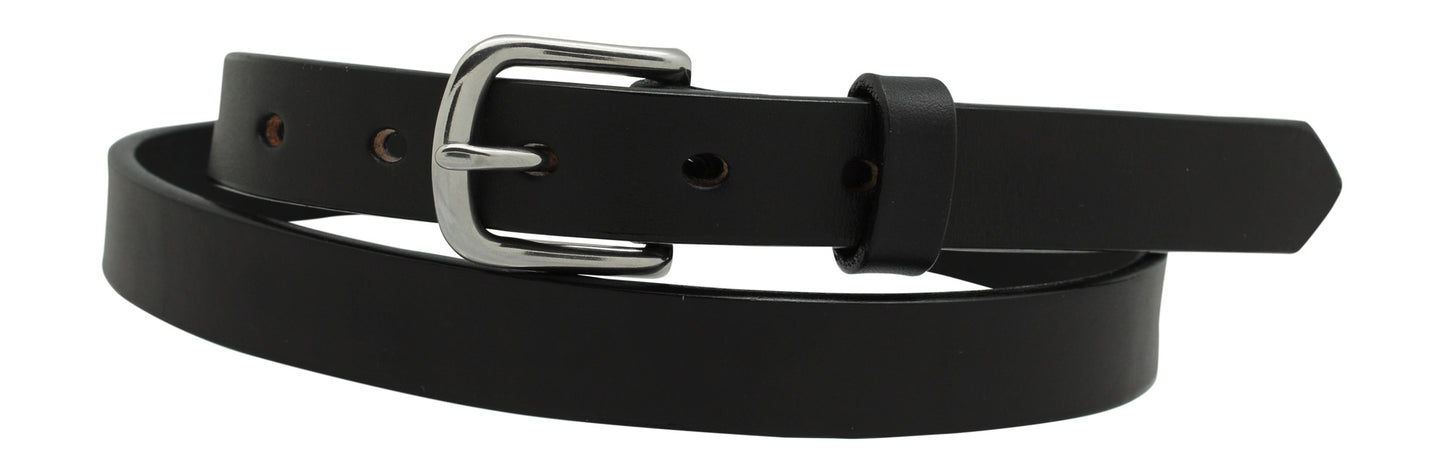 1" Plain Smooth Leather Dress Belt - YourTack