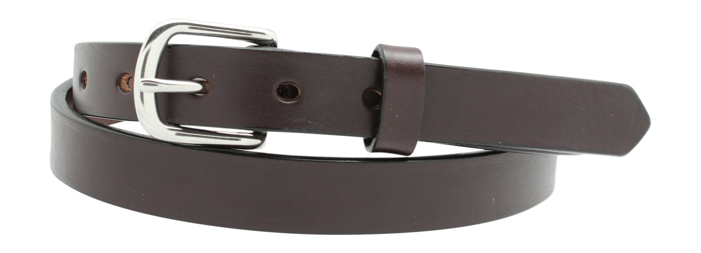 1" Plain Smooth Leather Dress Belt - YourTack