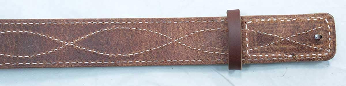 1 1/2" Figure 8 Stitching Men's Mechanics Style Leather Belt - YourTack