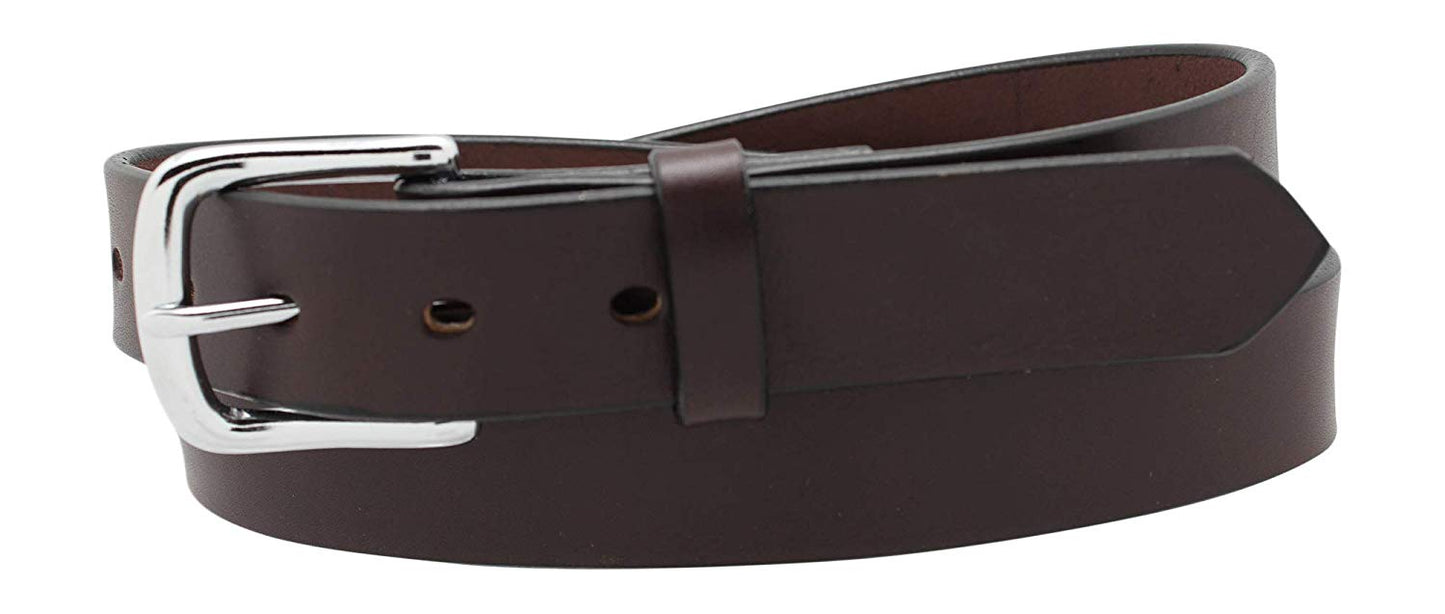 1 1/4" Plain Smooth Leather Dress Belt - YourTack