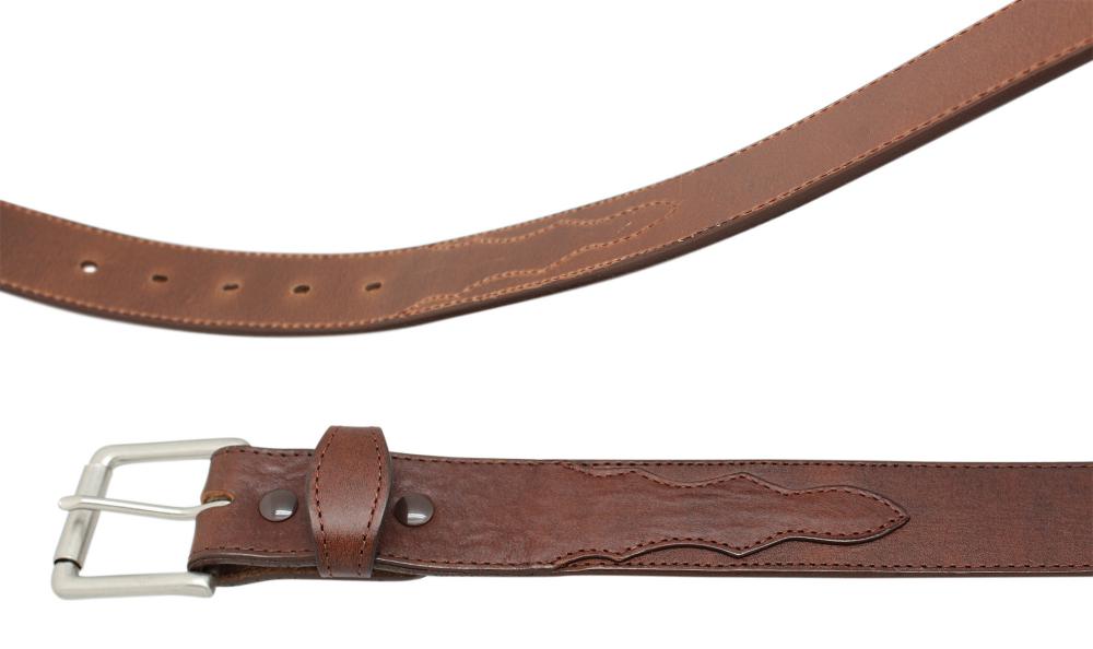 1 1/2" Oil Tanned with Scalloped Tabs - YourTack